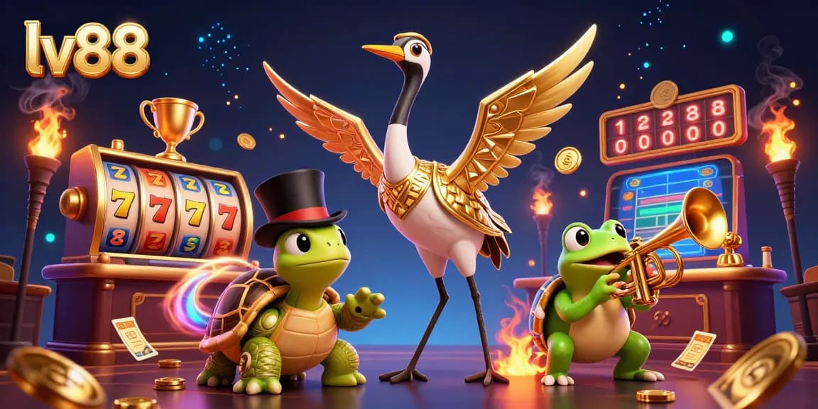 Experience the thrilling world of lv88 with dazzling slot machines, vibrant characters, and dynamic elements.