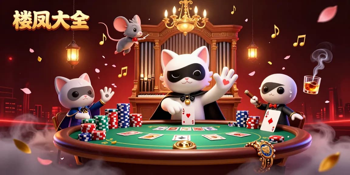 Experience thrilling action in 楼凤大全 with an 3D casino illustration featuring playful elements and rich details.
