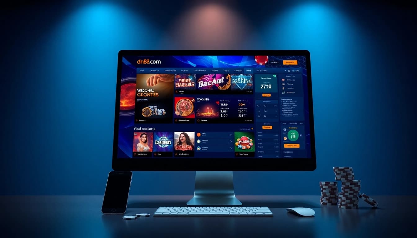 Experience the dynamic world of online gambling at dn88.com showcasing various games and betting options.