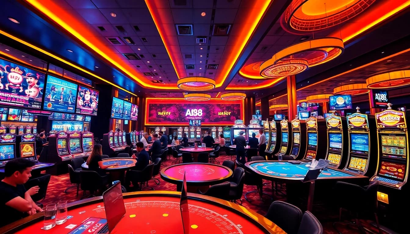 A188 players enjoying a vibrant and luxurious online casino gaming experience