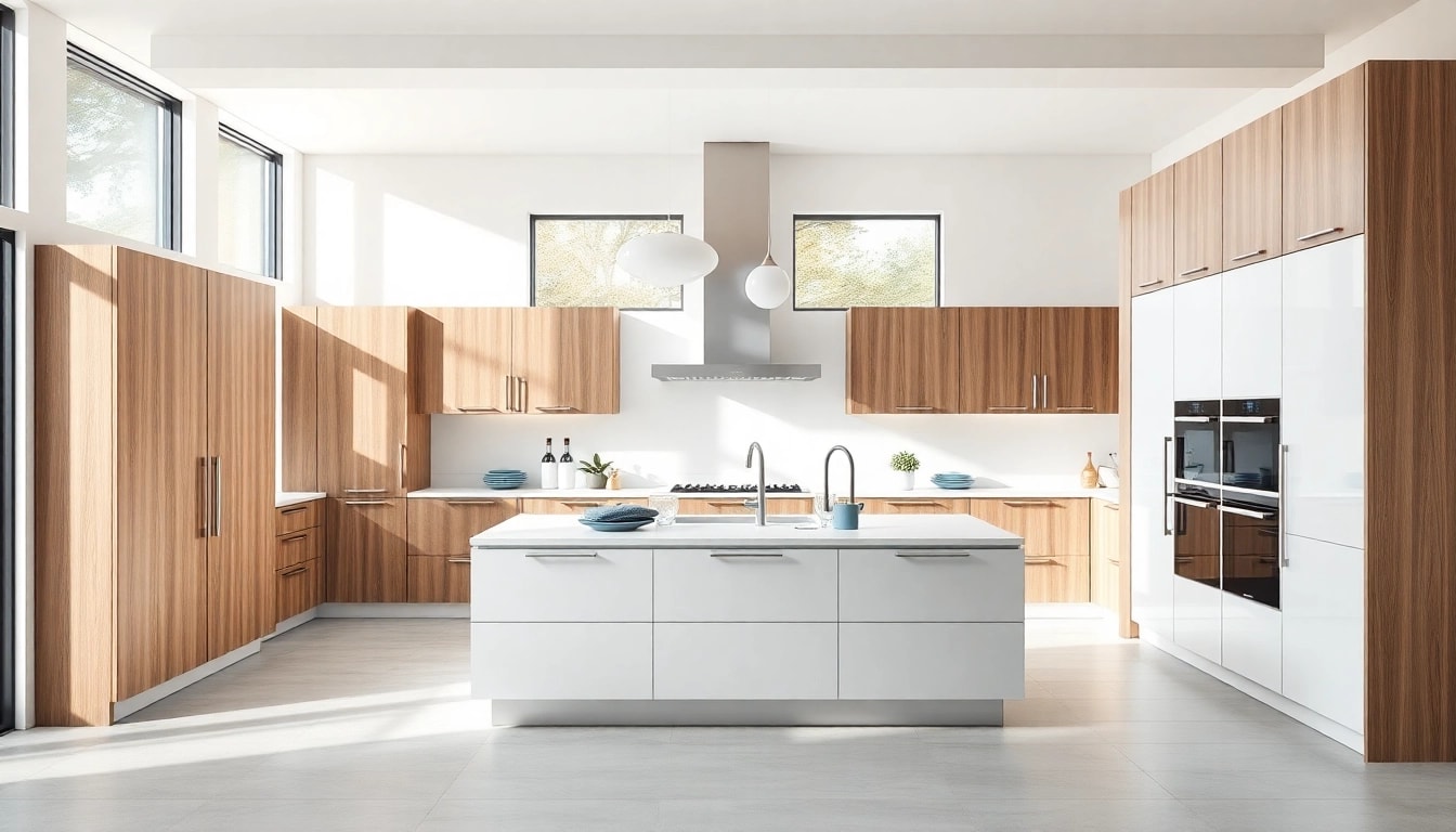Cabinet companies showcasing modern kitchen cabinetry with sleek designs and inviting atmosphere.