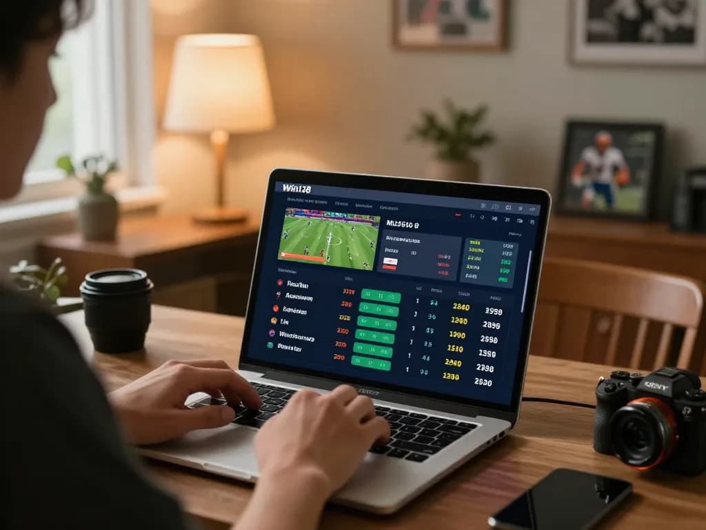 Engaging sports betting moment on Win138 with active analysis of live match statistics.