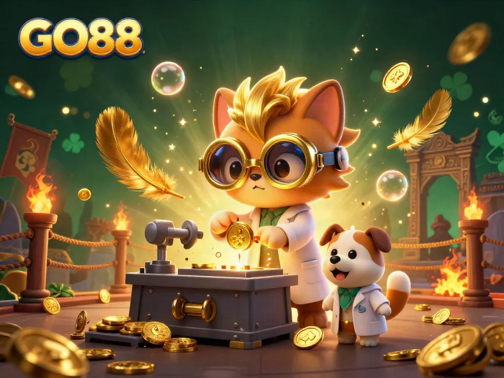 Engage with GO88 in this vibrant, dynamic scene of gambling and excitement.