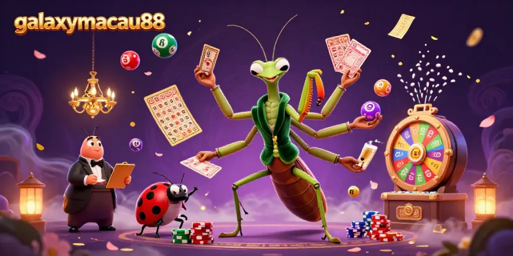 Experience thrill with galasymacau88, featuring dynamic lottery scenes and vibrant casino elements.