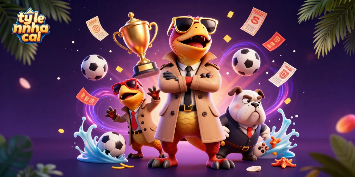 Experience ty le nha cai with dynamic sports betting scene featuring playful raptors and energetic elements.