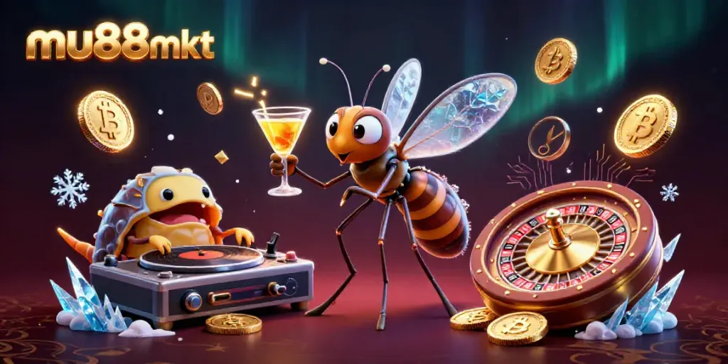 Engage with the vibrant mu88mkt casino experience featuring animated characters and dynamic gaming elements.