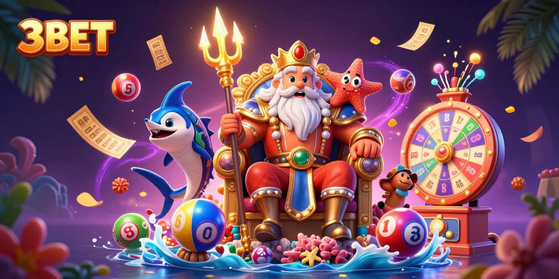Engage in the excitement of 3BET with vibrant lottery elements and captivating characters.