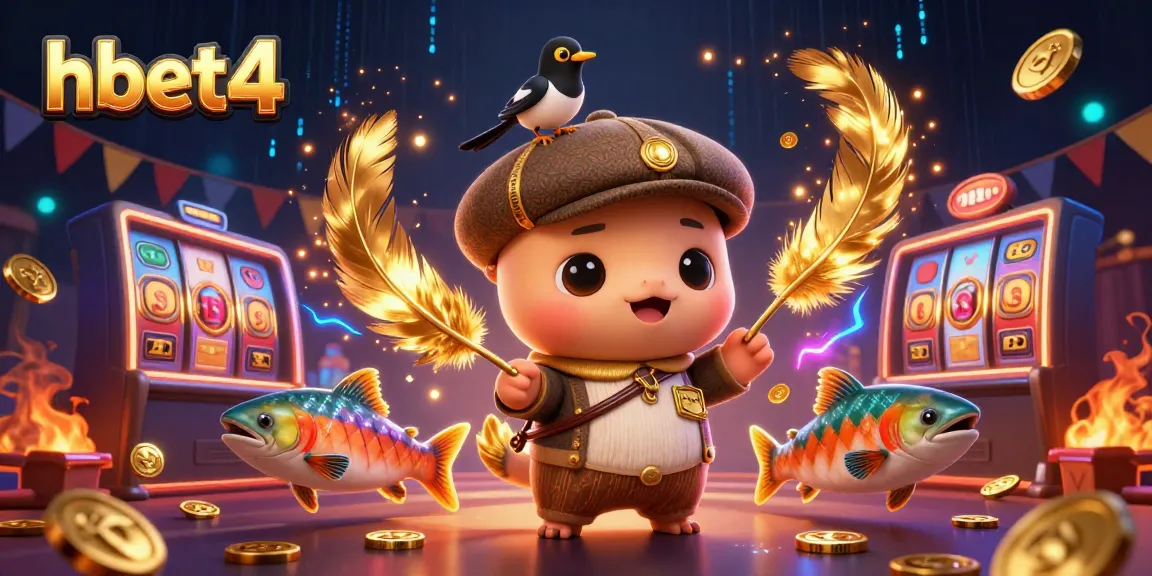 Experience thrilling wins at hbet4 with vibrant casino gameplay, colorful characters, and festive graphics.