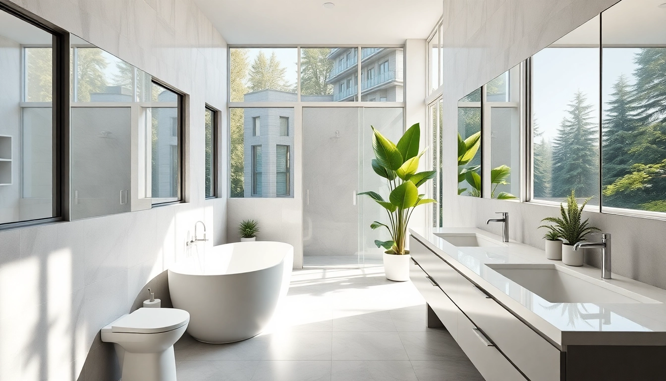 Stunning bathroom renovation vancouver featuring modern design and natural light.