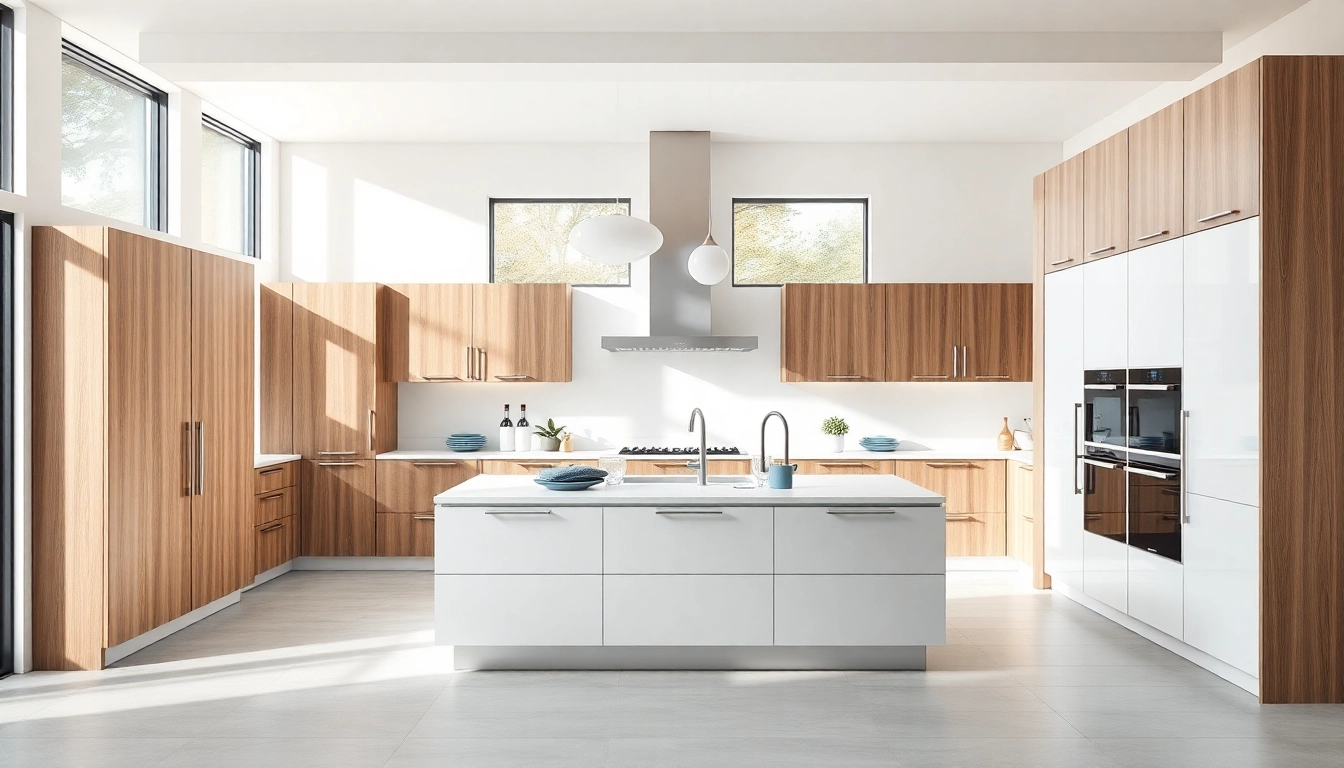 Cabinet companies showcasing modern kitchen cabinetry with sleek designs and inviting atmosphere.