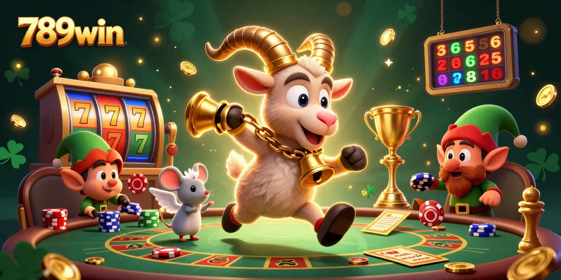 Engage in thrilling casino games with 789win featuring an enchanting Krampus goat, angel mouse, and playful elves.