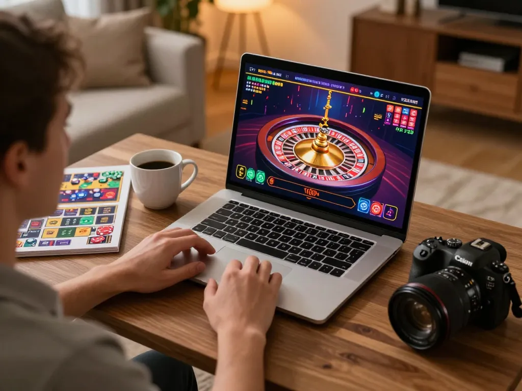 Engaging gameplay with VU88 live dealer interaction on laptop, showcasing a dynamic gaming experience.