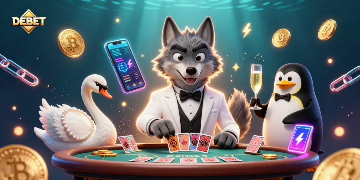Experience the thrill of DEBET in this vibrant 3D casino scene with innovative gameplay.