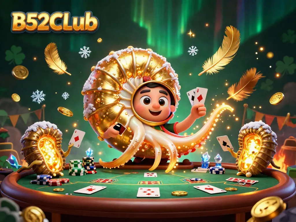 Experience the thrill of B52CLub with a vibrant 3D scene featuring exciting poker action and dynamic gameplay.