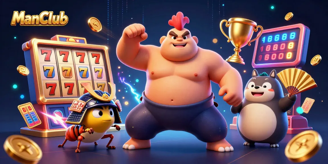 Experience the thrill of winning at ManClub with dynamic casino action and vibrant gaming elements.