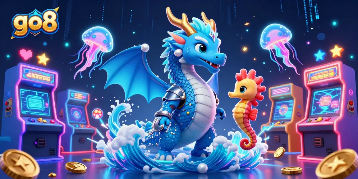 Engage in thrilling action at GO8, where vibrant characters and immersive gaming elements come to life in a dynamic casino scene.