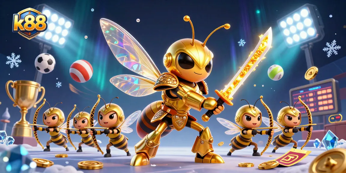 Engage with exciting k88 casino action featuring golden hornets and dynamic sports elements.