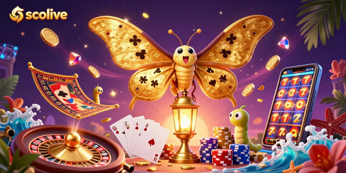 Socolive experience with golden coins and vibrant casino elements enhancing the excitement of live sports streaming.