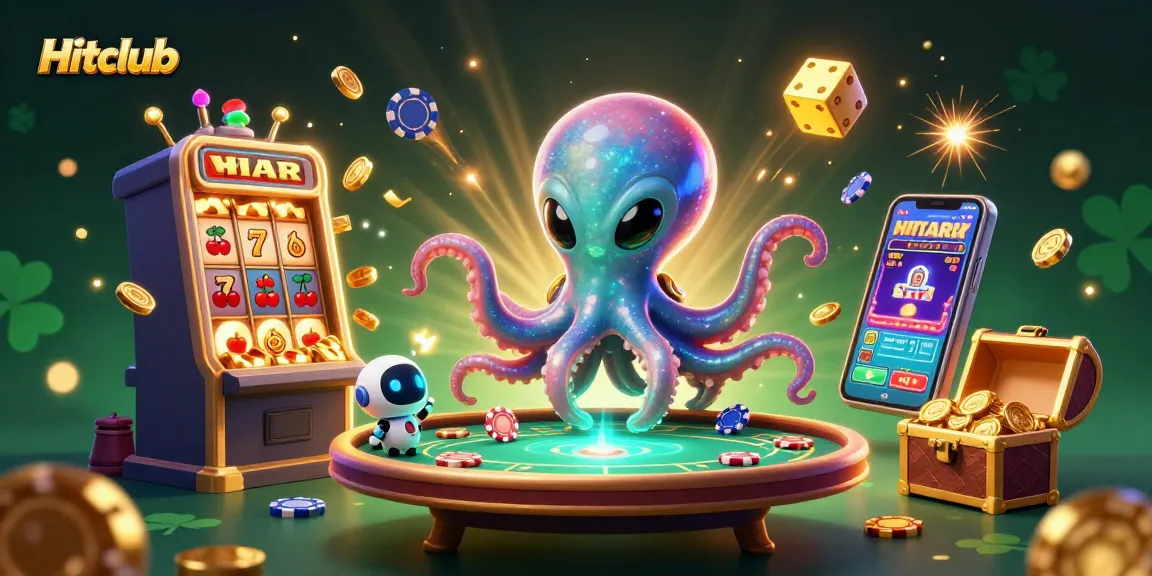 Experience the excitement of gaming at Hitclub with an alien octopus and jackpot explosions.