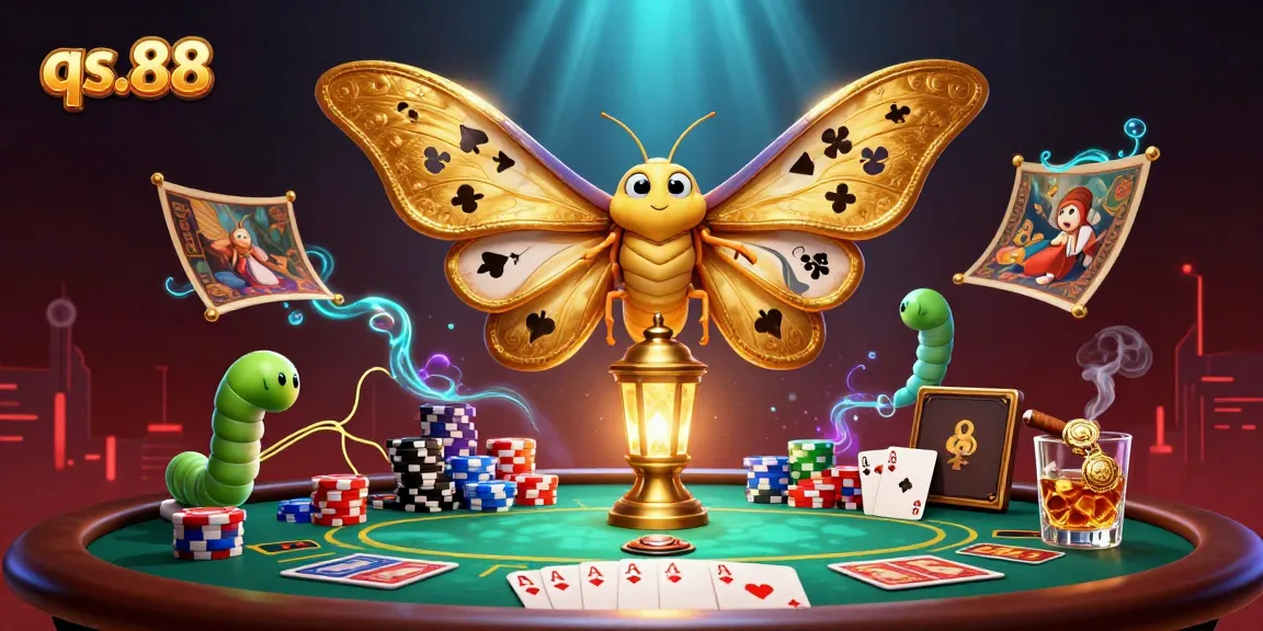 Experience thrilling play at qs.88 with a vibrant atmosphere featuring legendary card suits and poker elements.