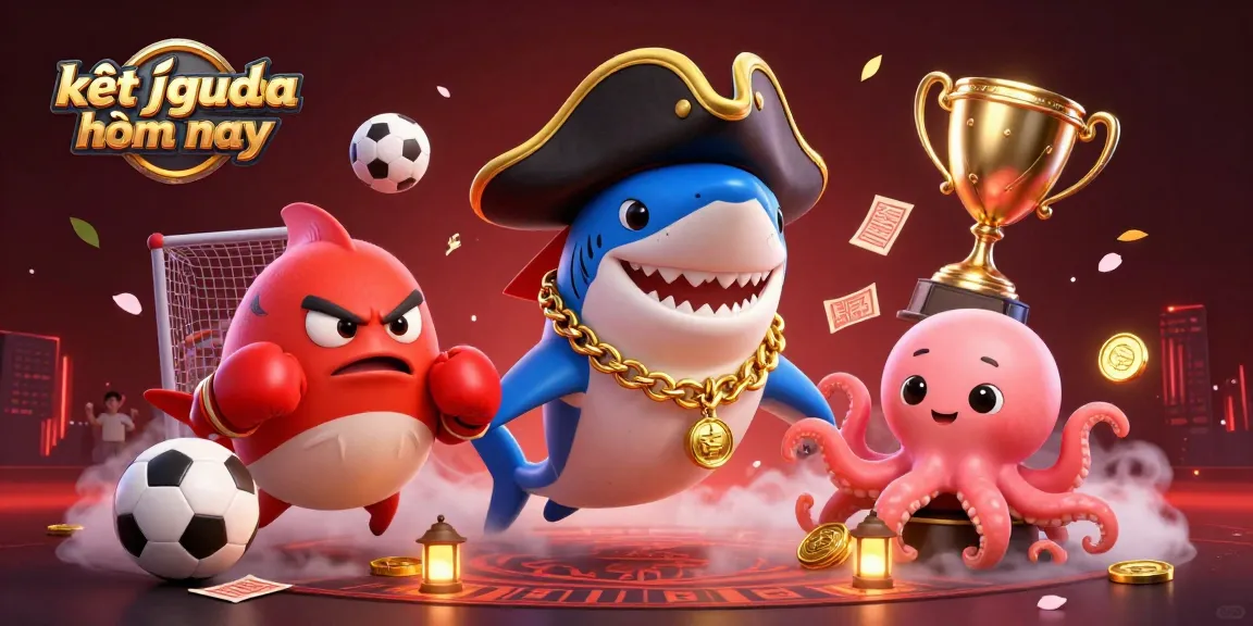 Bet on kết quả bóng đá hôm nay with dynamic sports betting characters and exciting elements