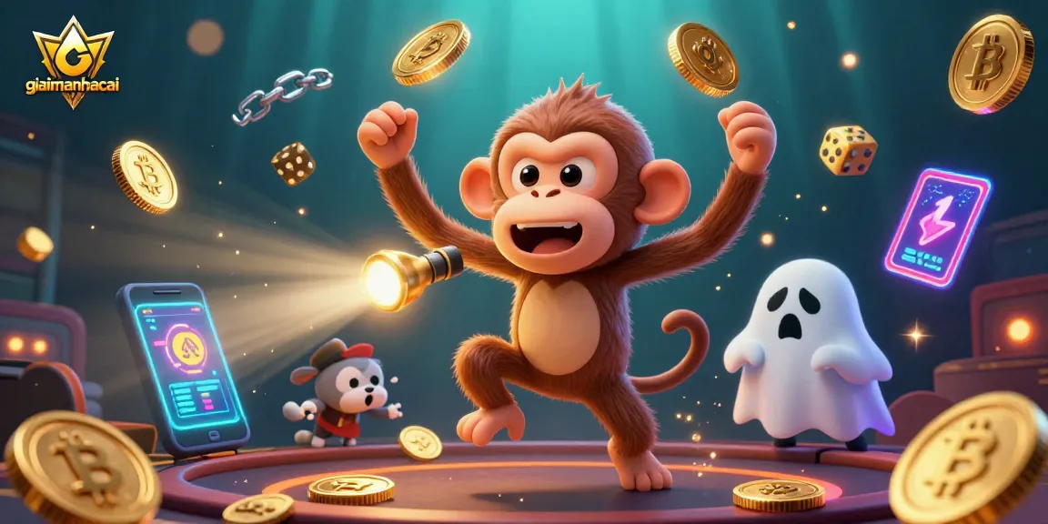 Experience thrilling gaming with giaimanhacai in a vibrant haunted casino scene.