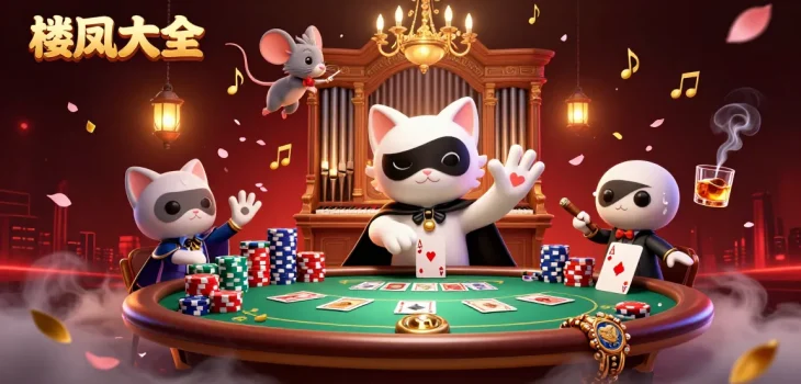 Experience thrilling action in 楼凤大全 with an 3D casino illustration featuring playful elements and rich details.
