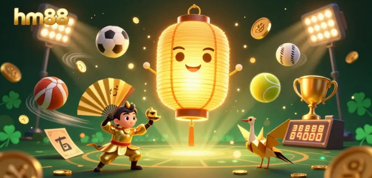 Engage in thrilling gameplay at hm88 casino with vibrant golden lantern spirits and exciting sports elements.